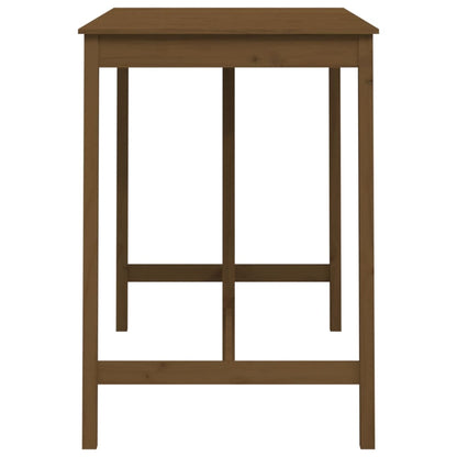 Tavolo da Bar Ambra 140x80x110 cm in Legno Massello di Pino