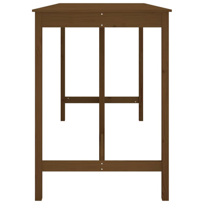 Tavolo da Bar Ambra 180x80x110 cm in Legno Massello di Pino