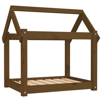 Cuccia per Cani Ambra 71x55x70 cm in Legno Massello di Pino