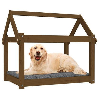 Cuccia per Cani Ambra 81x60x70 cm in Legno Massello di Pino