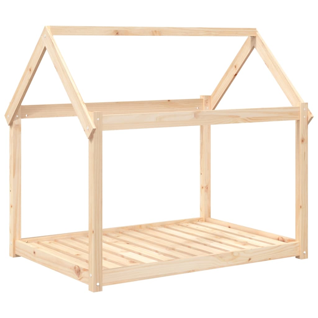 Cuccia per Cani 111x80x100 cm in Legno Massello di Pino