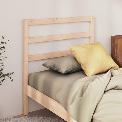 Testiera per Letto 95x4x100 cm in Legno Massello di Pino