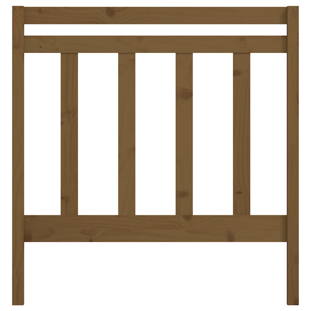 Testiera per Letto Ambra 95x4x100 cm in Legno Massello di Pino