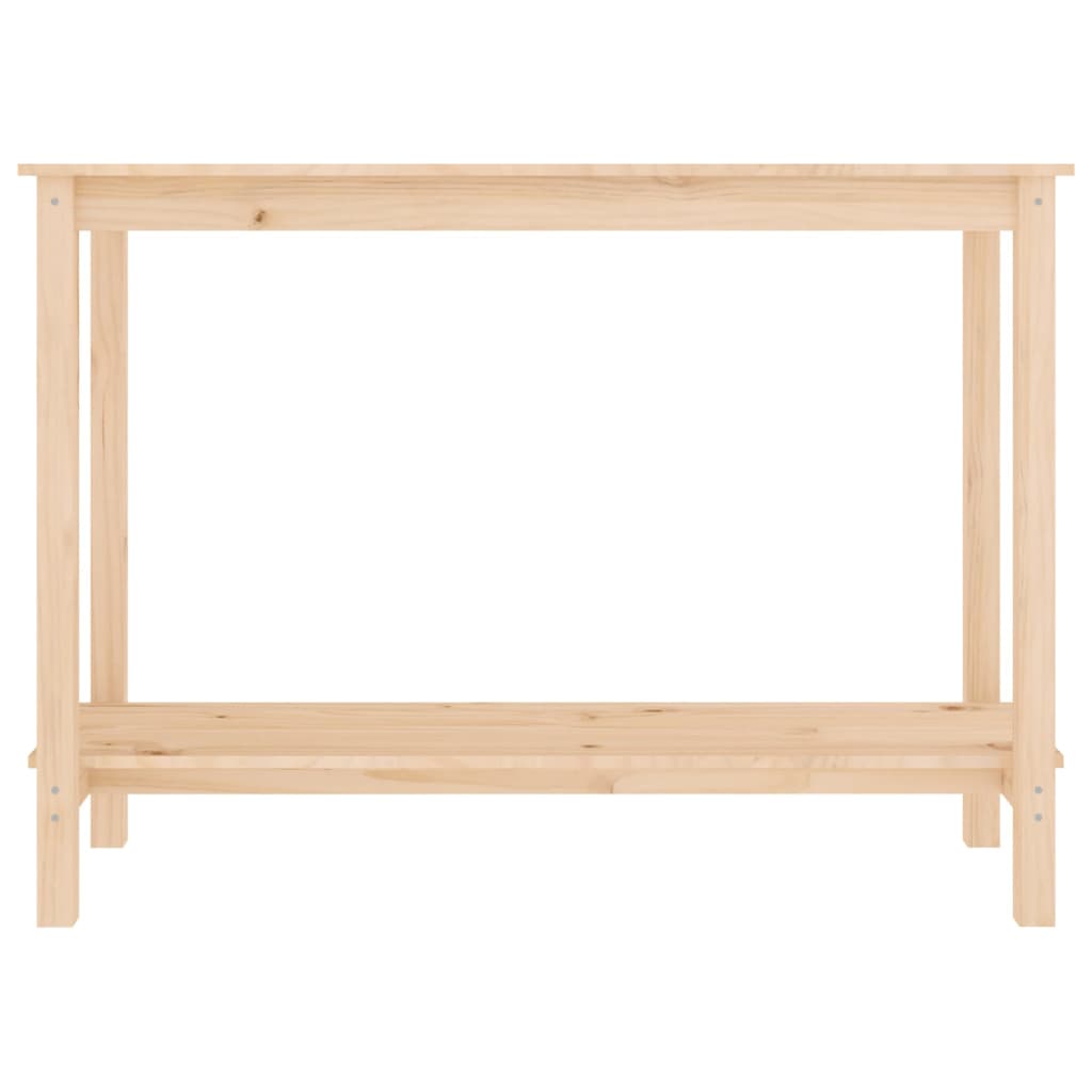 Tavolo Consolle 110x40x80 cm in Legno Massello di Pino