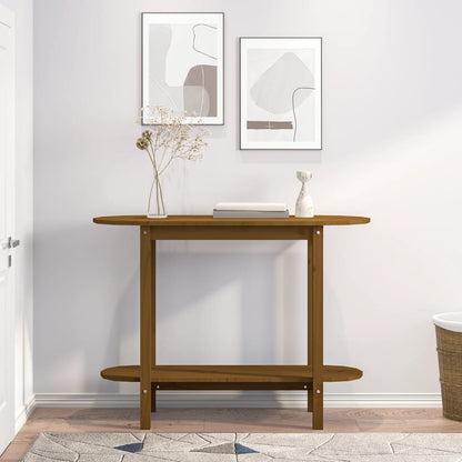 Tavolo Consolle Ambra 110x40x80 cm in Legno Massello di Pino