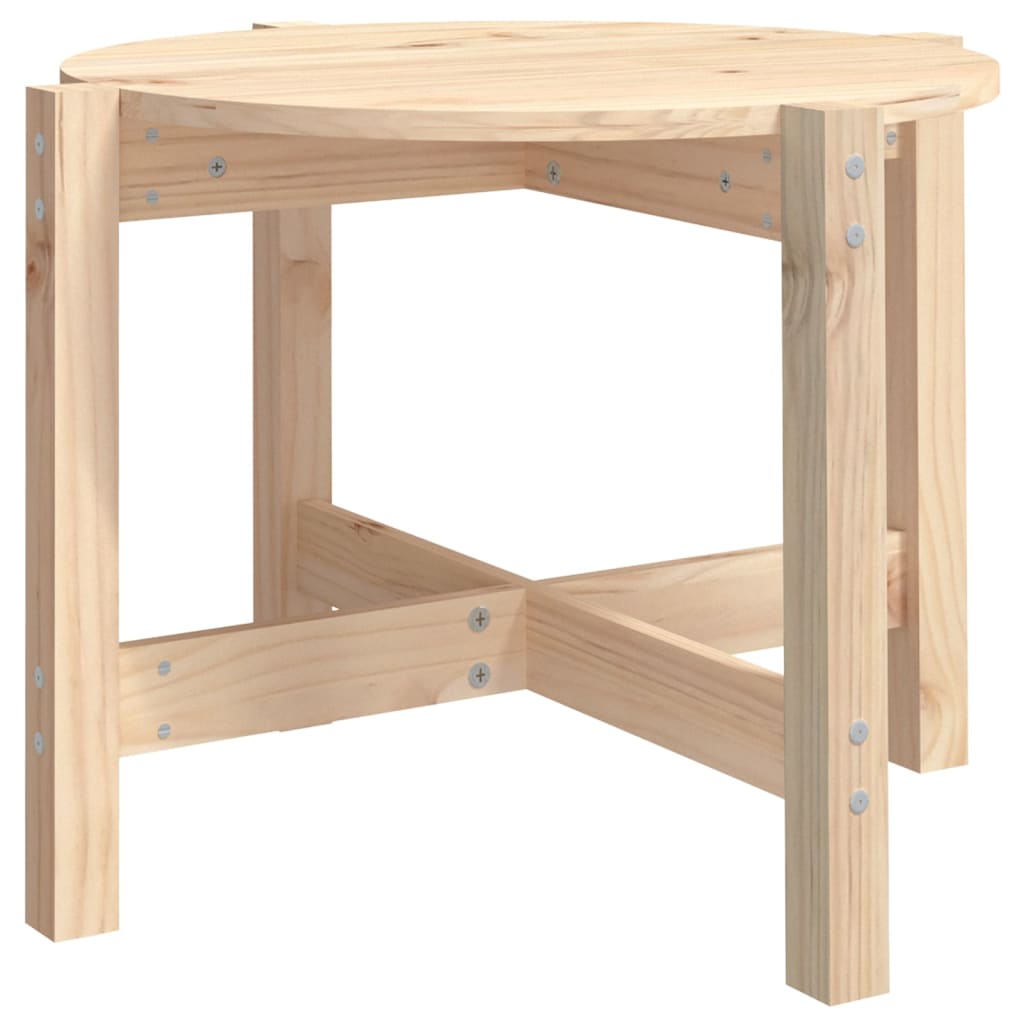 Tavolino da Salotto ÃƒËœ 62,5x45 cm in Legno Massello di Pino