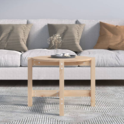 Tavolino da Salotto ÃƒËœ 62,5x45 cm in Legno Massello di Pino