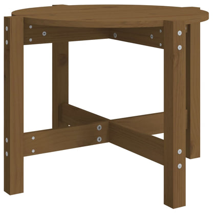 Tavolino da Salotto Ambra Ã˜ 62,5x45cm in Legno Massello di Pino