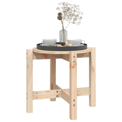Tavolino da Salotto Ã˜ 52,5x45 cm in Legno Massello di Pino