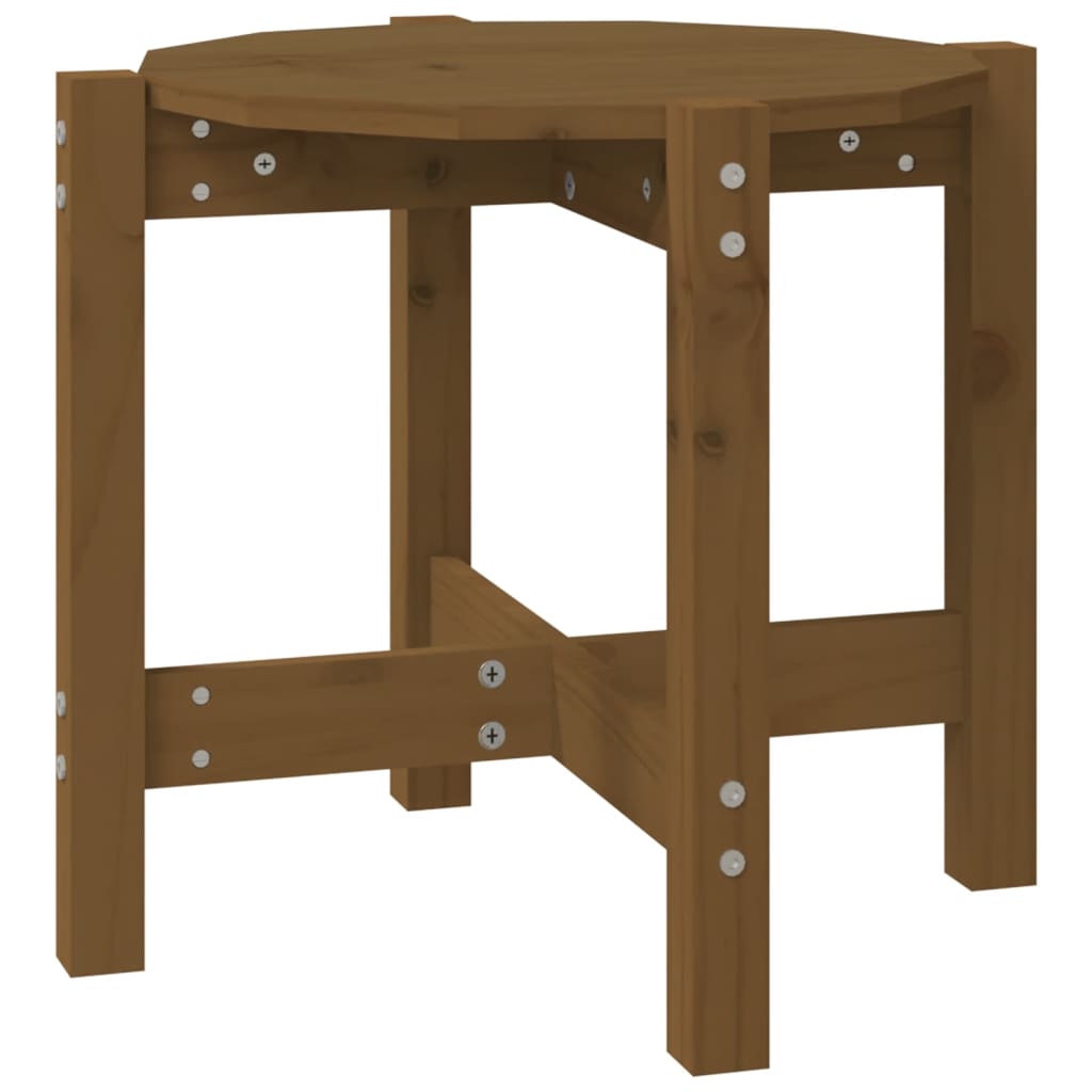 Tavolino da Salotto Ambra Ã˜ 52,5x45cm in Legno Massello di Pino