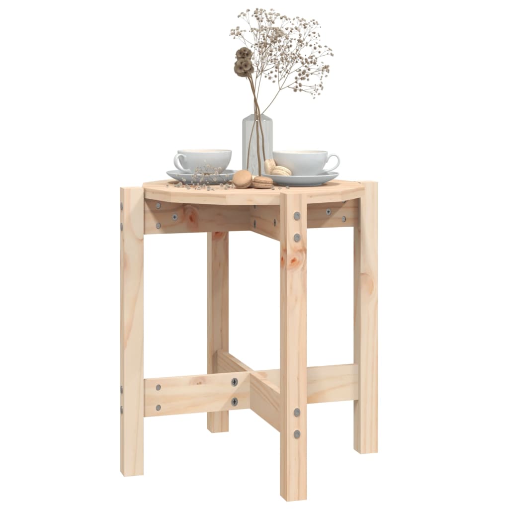 Tavolino da Salotto Ã˜ 42,5x45 cm in Legno Massello di Pino