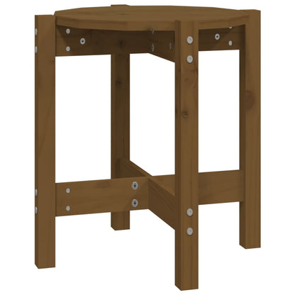 Tavolino da Salotto Ambra Ã˜ 42,5x45cm in Legno Massello di Pino