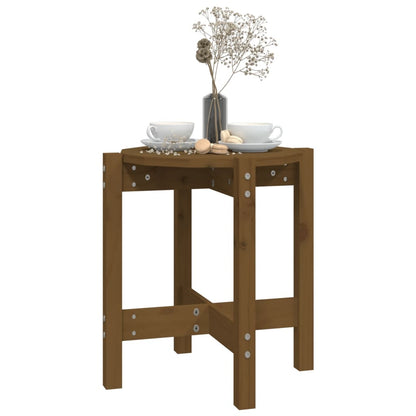 Tavolino da Salotto Ambra Ã˜ 42,5x45cm in Legno Massello di Pino