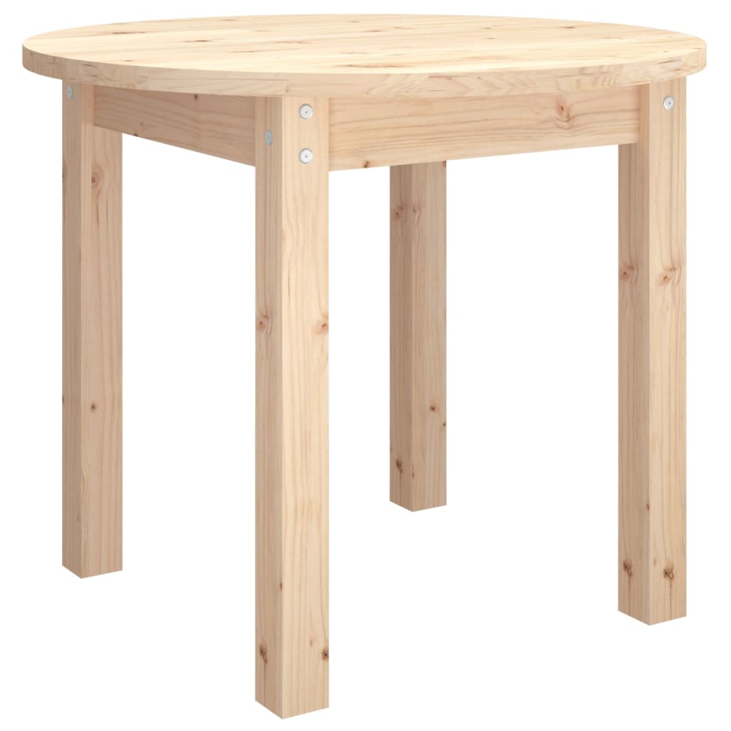 Tavolino da Salotto Ã˜ 55x45 cm in Legno Massello di Pino