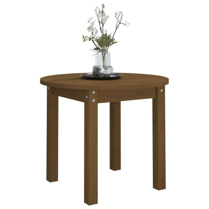 Tavolino da Salotto Ambra Ã˜ 55x45 cm in Legno Massello di Pino