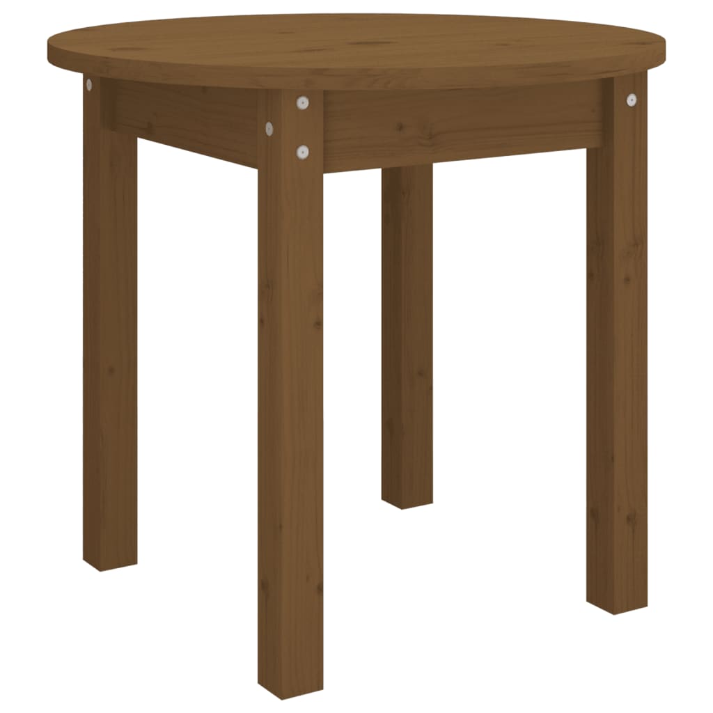 Tavolino da Salotto Ambra Ø 45x40 cm in Legno Massello di Pino