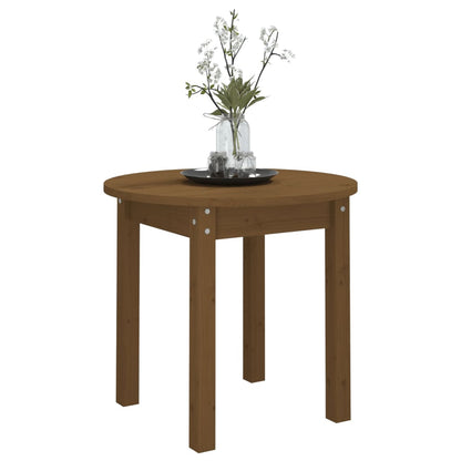 Tavolino da Salotto Ambra Ø 45x40 cm in Legno Massello di Pino