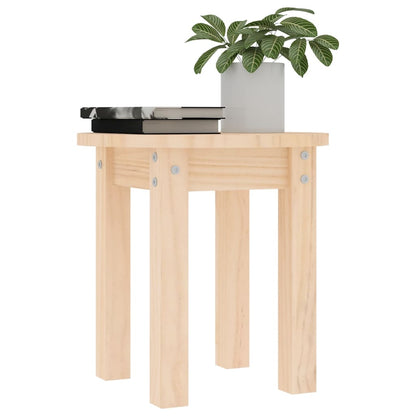 Tavolino da Salotto Ø 35x35 cm in Legno Massello di Pino