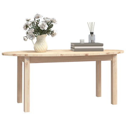 Tavolino da Salotto 110x55x45 cm Legno Massello di Pino