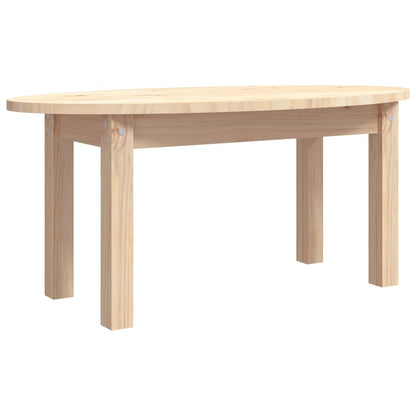 Tavolino da Salotto 80x40x35 cm in Legno Massello di Pino