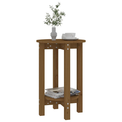 Tavolino da Salotto Ambra Ø 40x60 cm in Legno Massello di Pino