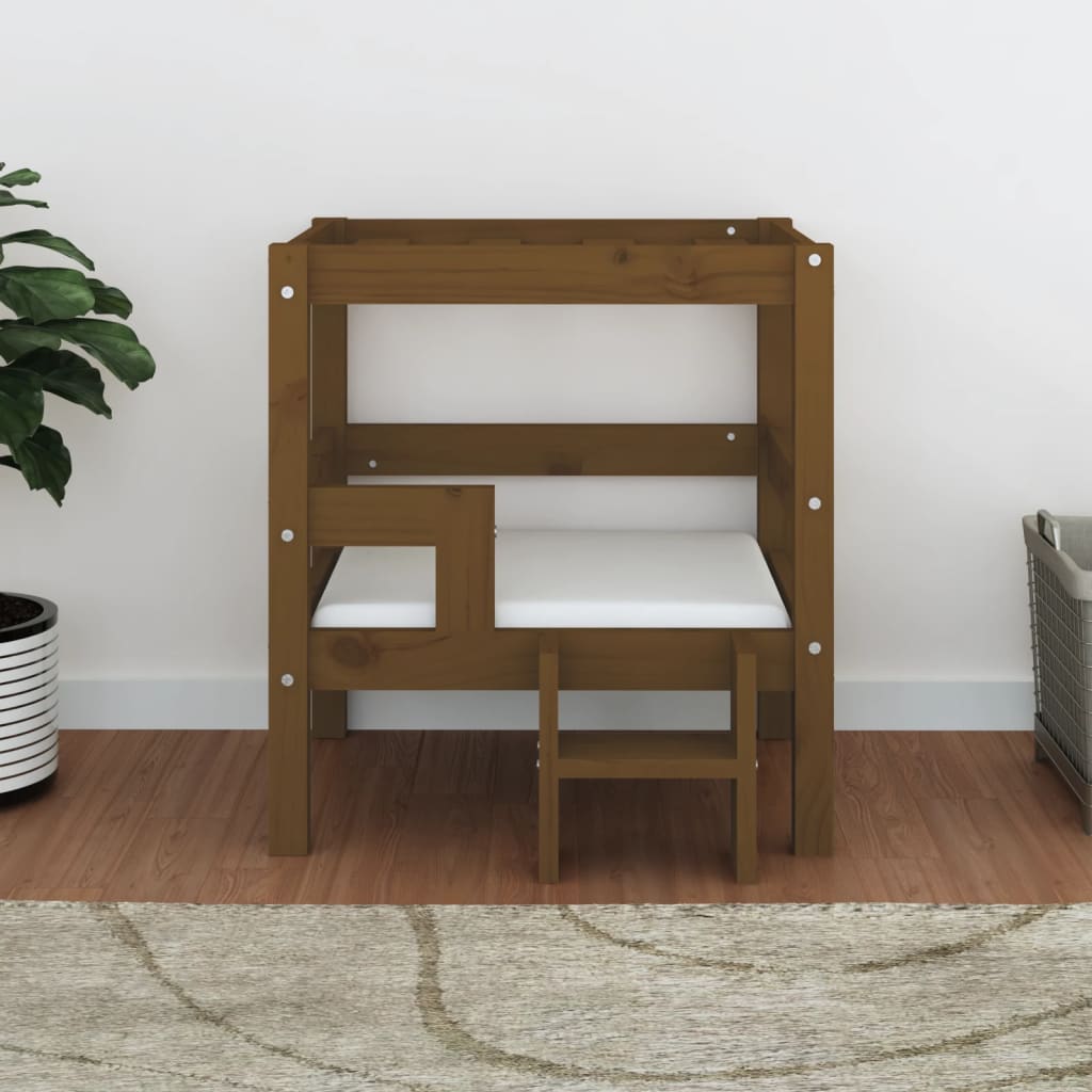Cuccia per Cani Ambra 55,5x53,5x60 cm in Legno Massello di Pino