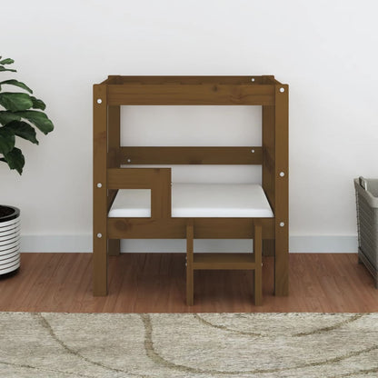 Cuccia per Cani Ambra 55,5x53,5x60 cm in Legno Massello di Pino
