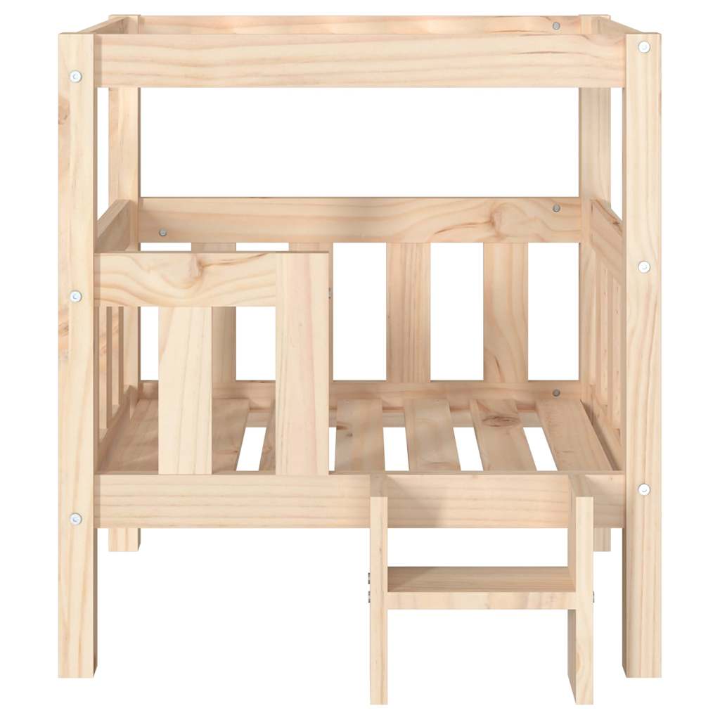 Cuccia per Cani 65,5x50,5x70 cm in Legno Massello di Pino