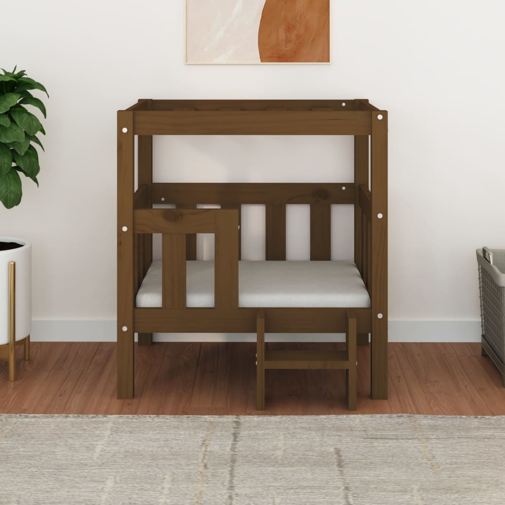 Cuccia per Cani Ambra 65,5x43x70 cm in Legno Massello di Pino