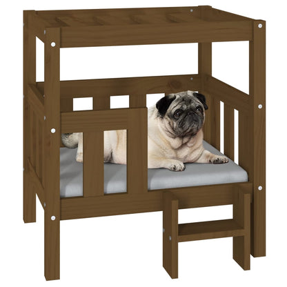 Cuccia per Cani Ambra 65,5x43x70 cm in Legno Massello di Pino