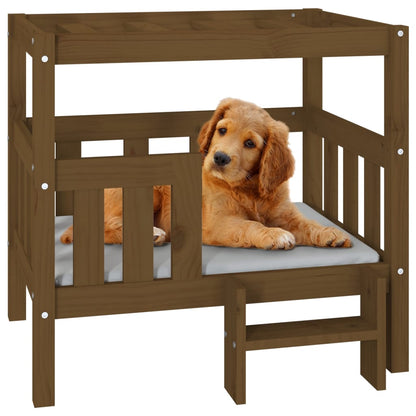 Cuccia per Cani Ambra 75,5x63,5x70 cm in Legno Massello di Pino