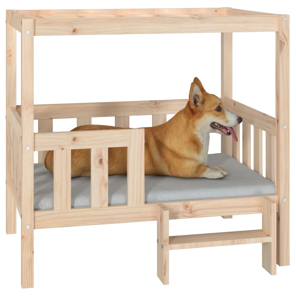 Cuccia per Cani 95,5x73,5x90 cm in Legno Massello di Pino