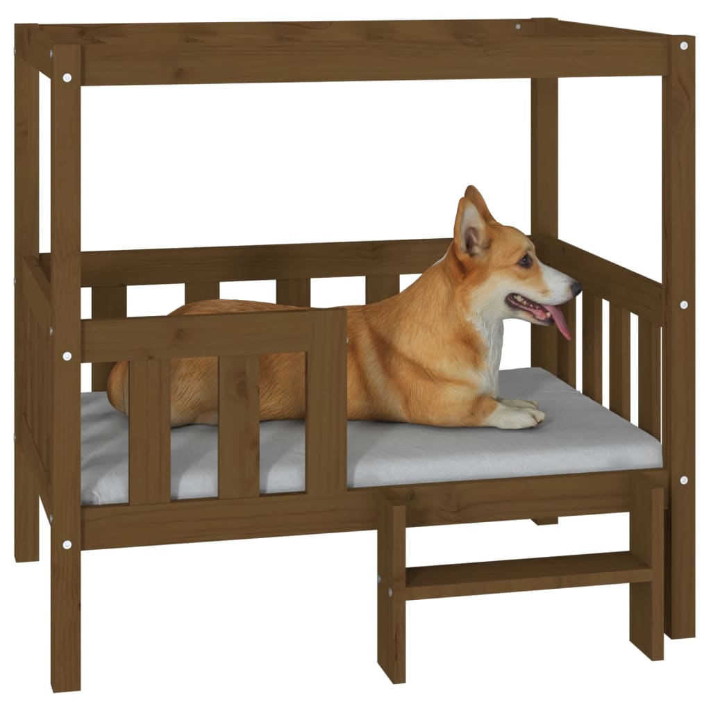 Cuccia per Cani Ambra 95,5x73,5x90 cm in Legno Massello di Pino