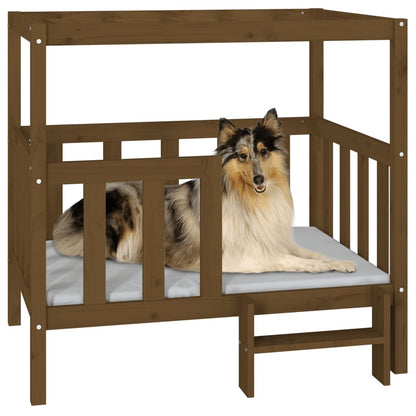 Cuccia per Cani Ambra 105,5x83,5x100 cm Legno Massello di Pino