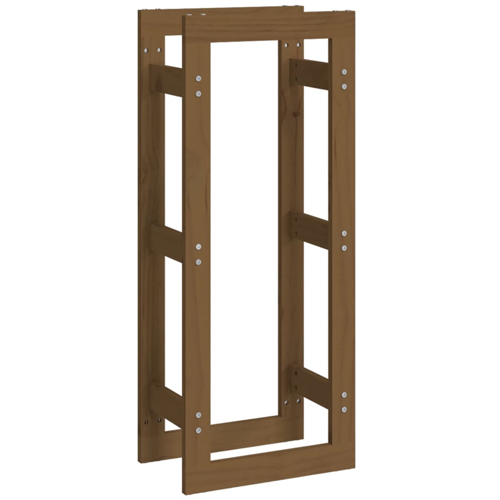 Portalegna Marrone Ambra 41x25x100 cm in Legno Massello di Pino