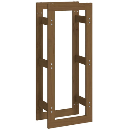 Portalegna Marrone Ambra 41x25x100 cm in Legno Massello di Pino