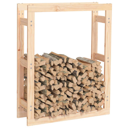 Portalegna 80x25x100 cm in Legno Massello di Pino