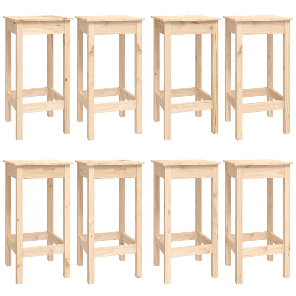 Set da Bar 9 pz in Legno Massello di Pino