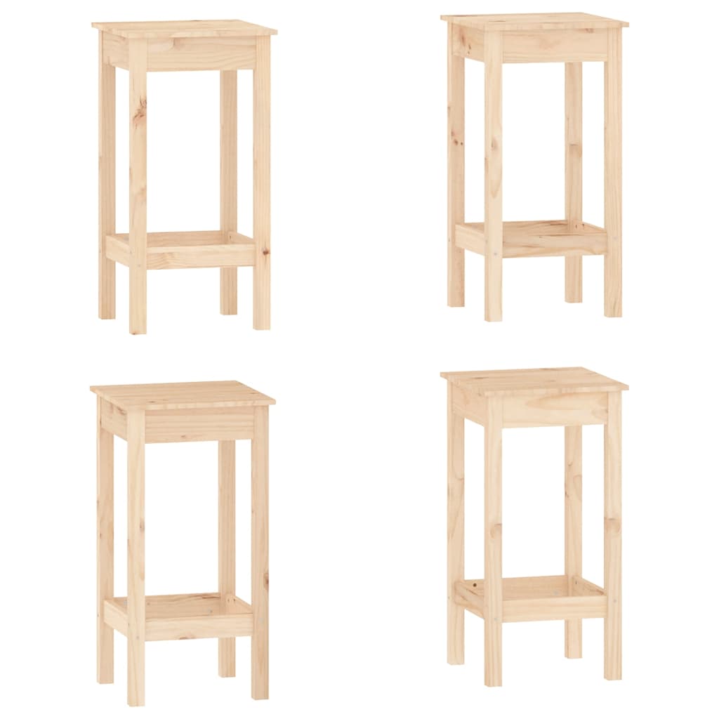 Set da Bar 5 pz in Legno Massello di Pino