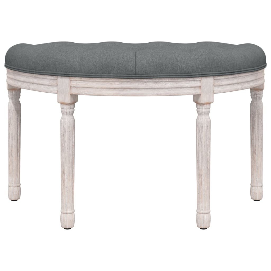 Panca Grigio Scuro 81,5x41x49 cm in Tessuto