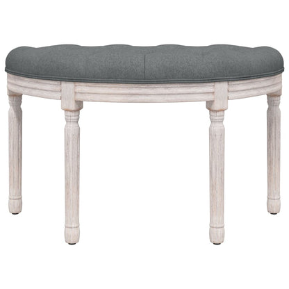 Panca Grigio Scuro 81,5x41x49 cm in Tessuto