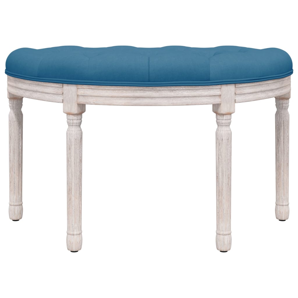Panca Blu 81,5x41x49 cm in Velluto