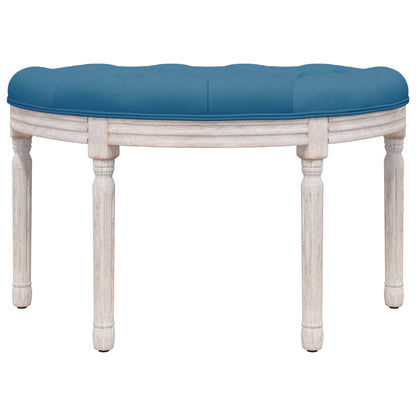 Panca Blu 81,5x41x49 cm in Velluto