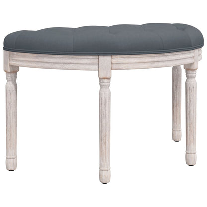 Panca Grigio Scuro 81,5x41x49 cm in Velluto