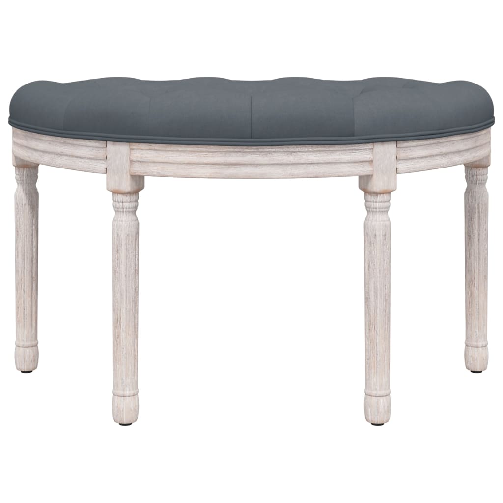 Panca Grigio Scuro 81,5x41x49 cm in Velluto