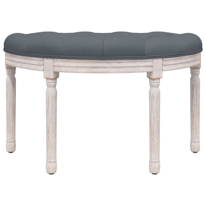 Panca Grigio Scuro 81,5x41x49 cm in Velluto