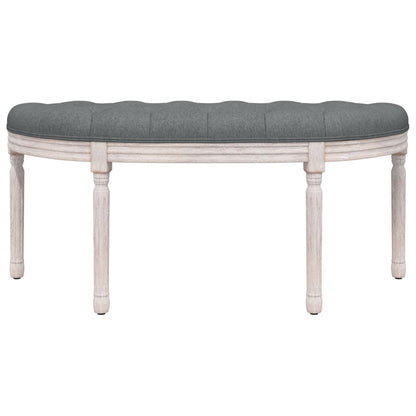 Panca Grigio Scuro 110,5x45x49 cm in Tessuto