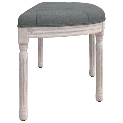Panca Grigio Scuro 110,5x45x49 cm in Tessuto