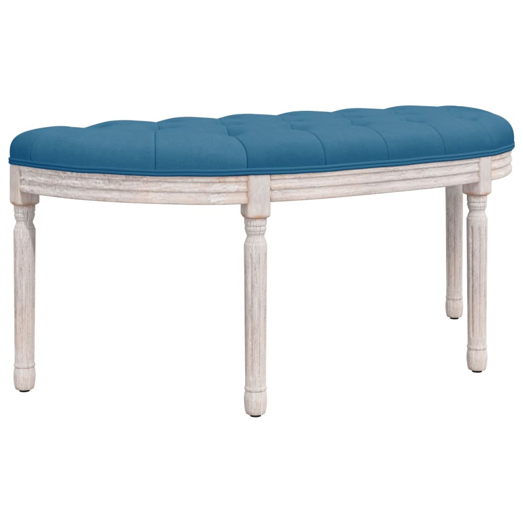 Panca Blu 110,5x45x49 cm in Velluto