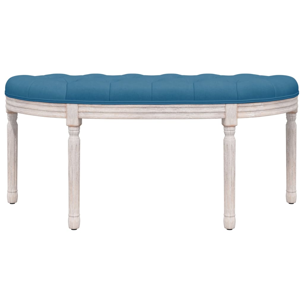 Panca Blu 110,5x45x49 cm in Velluto